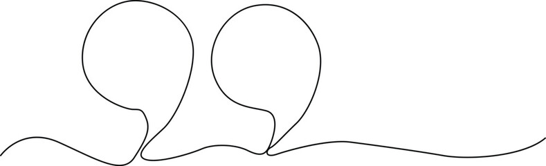 Fototapeta premium Abstract quotation marks Vector