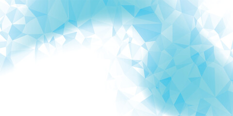 Obraz premium minimalist low poly background in blue and turquoise gradient background