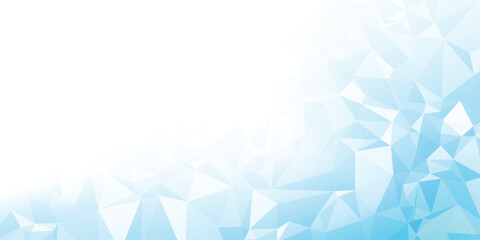 Abstract blue to turquoise gradient, faceted geometric shapes, smooth lighting, high resolution, modern style