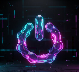 Modern Abstract Start Button