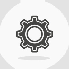 Obraz premium Gear icon symbol mechanical design.