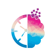 smart time logo design template