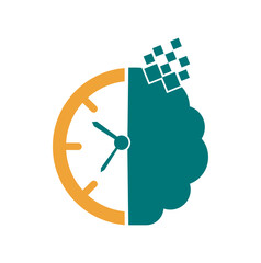 smart time logo design template