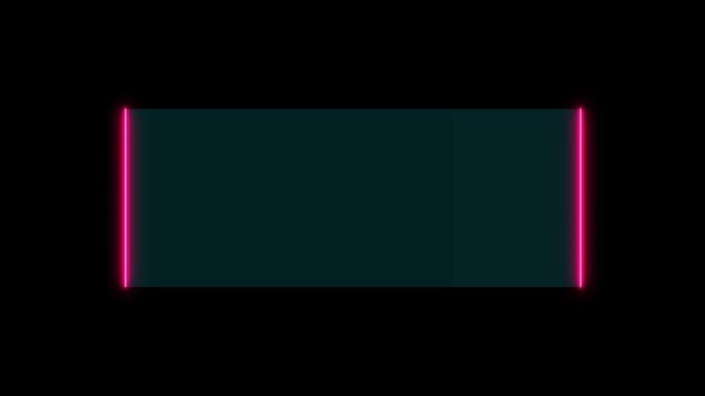 Futuristic HUD square frames with neon hologram screen overlay, modern GUI sci-ft design, and abstract digital technology for lower third Claudius