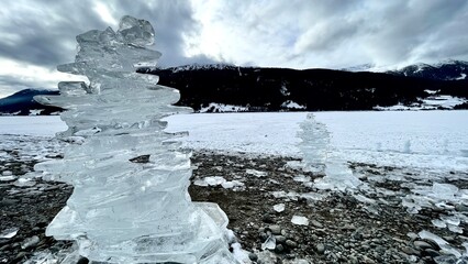 Reschenpass, Reschensee, Kirchturm, Stausee, Italien,  © Reinhard