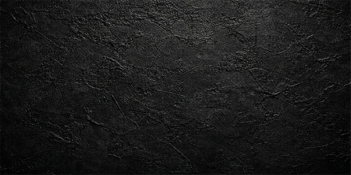 A dark, rough black leather texture creates a grunge material surface pattern, featuring a grey macro textile structure for a blank, textured fabric wallpaper background