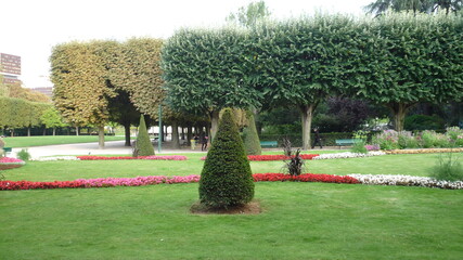 French landscape garden, Paris, France