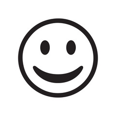 Fototapeta premium Smiley face icon vector. face emoticon