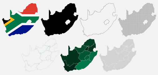 Collection of South Africa Map African Country © Akhmad Nur Fahrozi