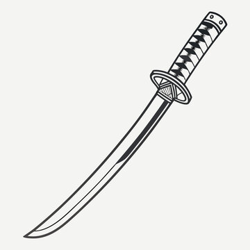Katana Minimal Weapon Art 1