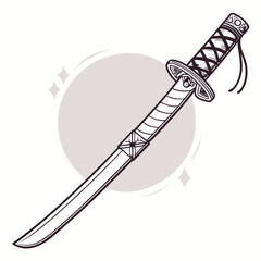 Obraz premium Katana Decorative Weapon Art