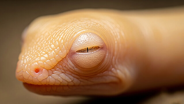 Close-up Leopard Gecko Eye and Scales