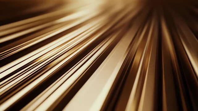 Abstract golden lines creating a dynamic sense of futuristic movement, representing speed, technology, and modern progress with a sleek metallic texture for backgrounds and design