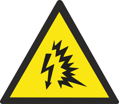 Arc flash hazard sign. Caution Arc Flash Hazard Sign. Arc flash and shock hazard hazard sign and labels potential arc flash hazard exist. danger warning sign vector illustration