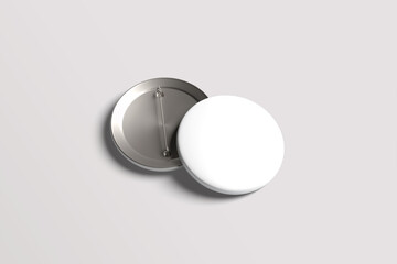 Pin Badge Blank Mockup