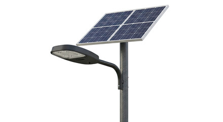 Solar Powered Street Lamp with LED Light
