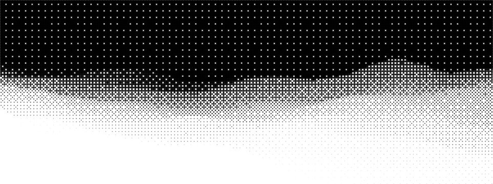 Bitmap 8 bg with gradient black and bit game for pattern dither background. Pixel grunge grit and play blend with white duotone and interface wallpaper illustration. Effect checkered and corner