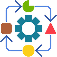 Obraz premium Adaptability cycle with gear