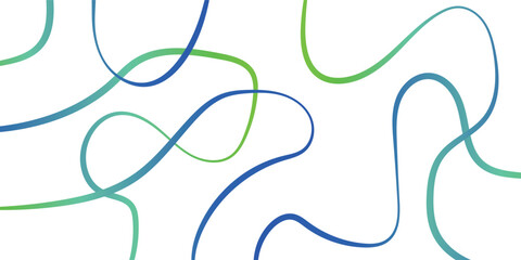 Abstract pattern of flowing wavy lines in blue, green, and teal on a white background, creating a dynamic and organic design.