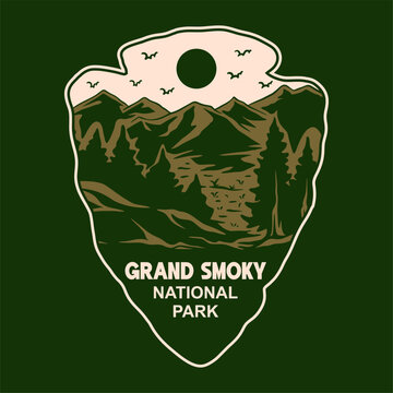 GREAT SMOKY NATIONAL PARK BADGE VECTOR LOGO