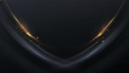 Obraz premium Glowing Curve in Dark Space