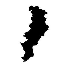 Manchester United Kingdom city map silhouette vector illustration