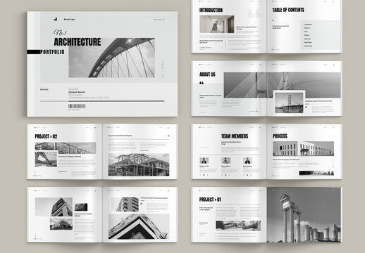 Modern Architecture Portfolio Landscape Template