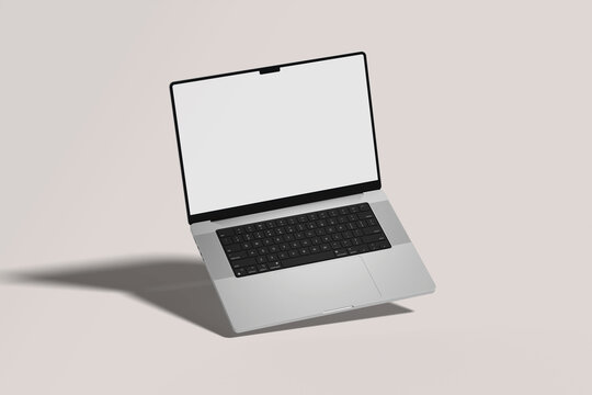 High Quality Laptop Black Mockup