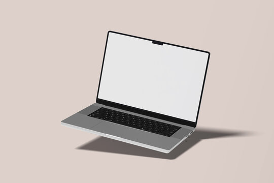High Quality Laptop Black Mockup