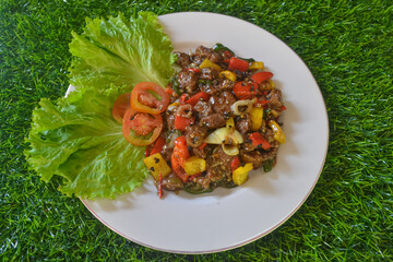 Healthy Black Pepper Beef Stir Fry with Fresh Vegetables