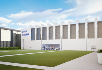 Data center building exterior
