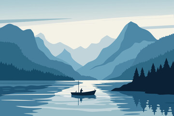 Minimal Nordic Fjord Serenity