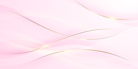 Abstract background design, modern pink and gold geometric element design.