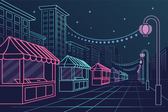 Night Bazaar Neon Sign Vibes