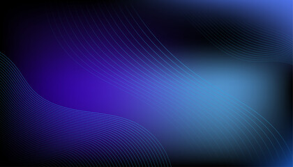 Obraz premium Abstract Wavy Lines Gradient Background with Soft Flowing Curves and Blue Purple Tones