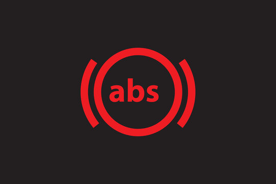 ABS sign, symbol, Anti braking system sign symbol, vector.eps
