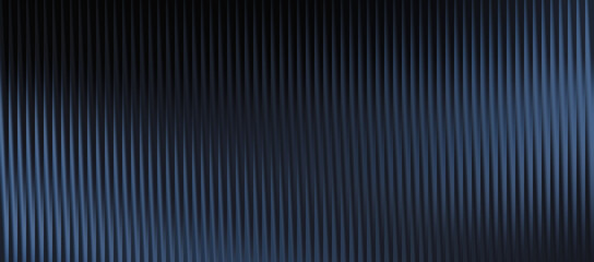 Fototapeta premium Dark blue abstract background with vertical corrugated texture and subtle lighting