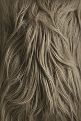 Naklejka premium Close-up of fluffy fur texture in natural color
