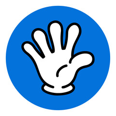 Obraz premium じゃんけんアイコン 単体 パー