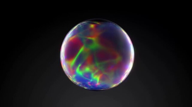 Optics of a Soap Bubble: Visualizing Thin-Film Interference & Wave Physics Through Shimmering Color Patterns