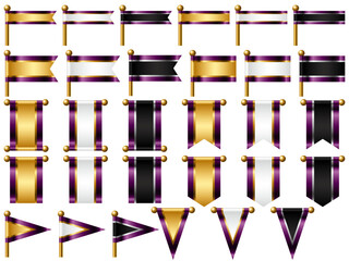 旗、三色、13紫