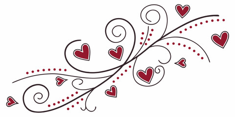 Valentine S Romantic Decorative Lines And Dots  Mi (2) SVG Vector Design