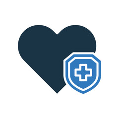 Fototapeta premium Health mixed color icon