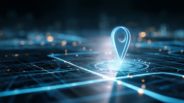 Digital Map Location Pin Technology