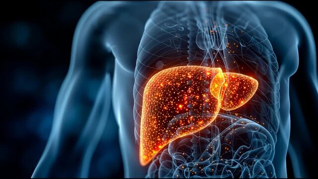 Understanding the Liver Within the Human Body Structure Through Highlighted Visualization in a Detailed Demonstration