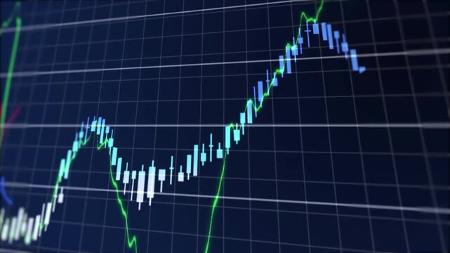 Animation of financial data processing over grid