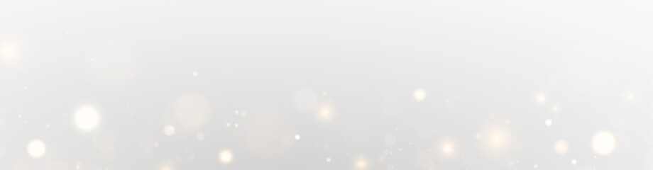 Magical Christmas glow with sparkling golden dust