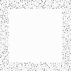 Different Sized Stipple Dots Border Frame