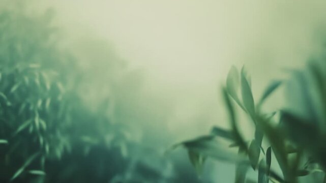 Green plant foliage featuring long leaves and thin stems creating a dense, verdant natural background, symbolizing growth, fresh air, and environmental well being