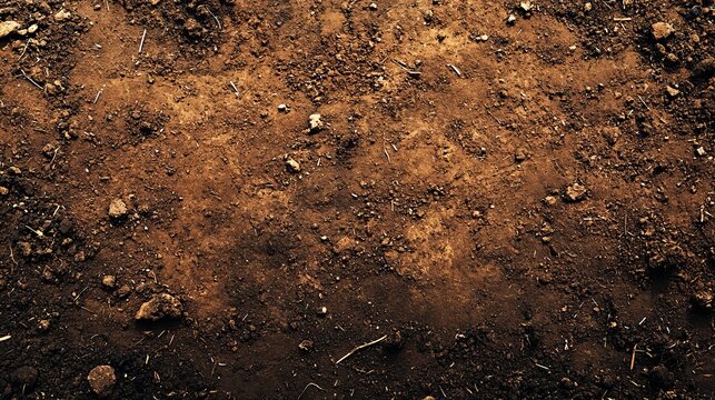 Natural Background of Earthy Textures and Smooth Mud, Ideal for Industrial Agriculture Concepts.